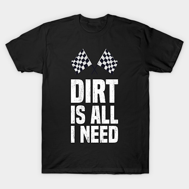 Dirt Bike Racing Track Motocross T-Shirt by Jackys Design Room